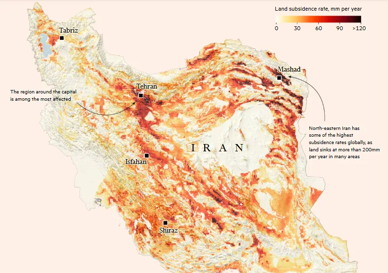 فرونشست زمین، تهدیدی جدی برای تهران